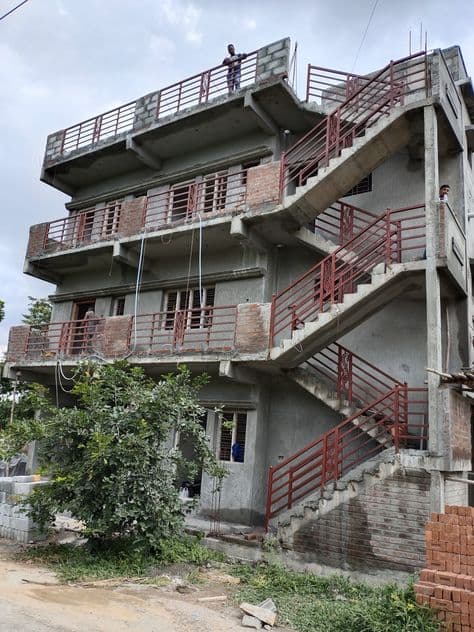 Metal fabrication Railing Structure project by Welldone Metalworks Ahmedabad